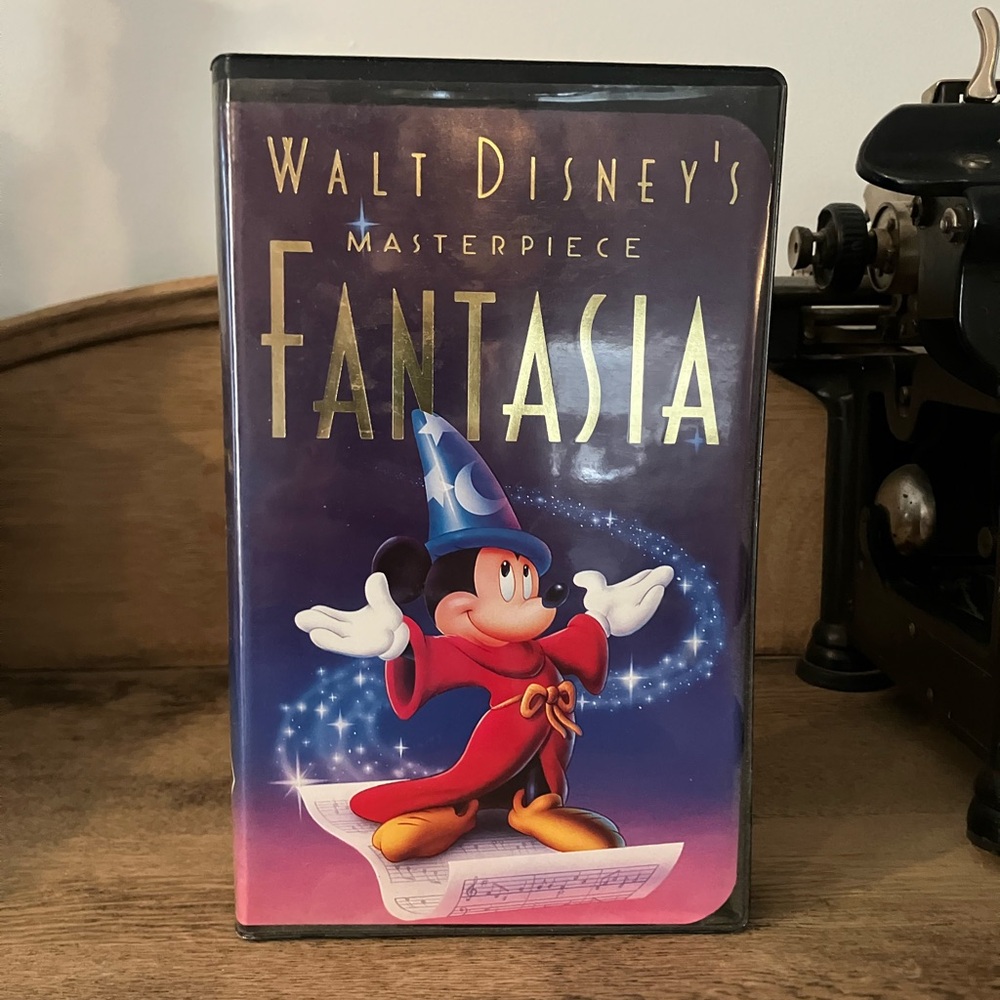 Disney Fantasia VHS - Black, Red, and Blue